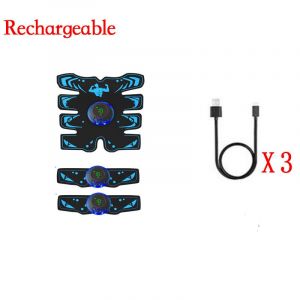 Stimulateur Musculaire Intelligent Ems Électrique Abs,Entraîneur Abdominal,Autocollant Pour Bras Et Cou,Masseur Corporel,Fitness,Amincissant,Façonnant - Type Type02m01 - Neuf