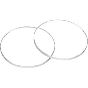 Kal-2pcs Verre De Montre En Cristal 22mm Dia 1.2mm Bord Biseauté Plat Rond Verre Ultra-Clair Visage De Montre Cristaux Len Miroir De Cadran Pièces De Rechange Pour Réparation De Montre - Neuf
