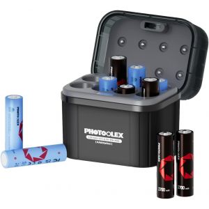 KGABERY-Piles Rechargeable Aa Avec Chargeur Hybride,Lot De 4 Piles Aa Lithium 1,5V 3000Mwh Et 4Pcs Aa Nimh 1,2V 2700Mah,Boîtier De Chargement Et De Stockage Intégration Pour Piles Aa Nimh Et Lithium - Neuf