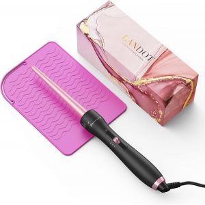 Kal-Fer À Boucler Conique 9-9 Mm: Fer À Friser Professionnel Pour Boucles Naturelles Et Boucles En Spirale ¿ Curler De Cheveux Avec Gant À Chaleur Et Tapis En Silicone Résistant À La Chaleur - Neuf