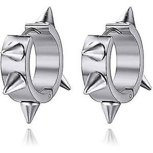Titane Acier Boucles D'oreilles Boucles D'oreilles (Couleur Acier) Garçon/Homme Cadeau - Neuf