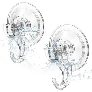 Lot De 2 Crochets &Agrave; Ventouse 3 Kg (Max) Pour Douche, Salle De Bain, Cuisine, Fen&ecirc;tre, Crochets Amovibles En Plastique Tr&egrave;s R&eacute;sistants, Multi-Usage Pour Int&eacute;rieur Et Porte-Serviette[CHU10502981] - Neuf