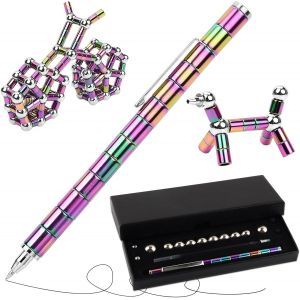 TIANYI-HYran Stylo Aimant&eacute; Multifonctionnel - Fidget Pen, Magn&eacute;tique, De D&eacute;compression, Gel, &Agrave; Bille (S) - Neuf