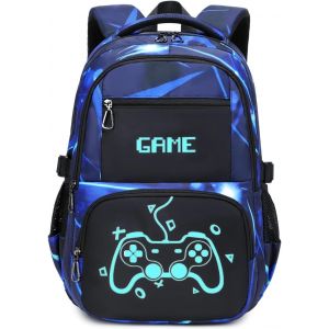 Cartable pour garçon sac a dos enfant Sac a Dos Enfant Lumineux Cartable Ado Sac a Dos Scolaire Grand Sac Ecole Garcon Lycee Cartable Garçon Primaire[T126] - Neuf