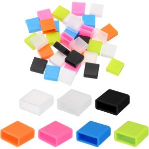 KALY-35Pcs Bouchons De Port Usb Type A En Silicone Protecteurs Anti-Poussière Pour Extrémité Mâle Usb,Noir/Blanc/Transparent/Orange/Vert/Bleu/Rose - Neuf