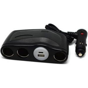 SJZG-Répartiteur Allume-Cigare Avec Chargeur De Voiture Pd Usb-C 24 V/12 V Avec Interrupteurs D'Alimentation Marche/Arrêt Pour Tous Les Appareils De Voiture (Longueur Du Câble De 45 Cm) - Neuf