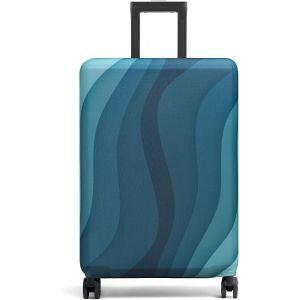 KALANKA-Housse de Valise 18-32 Pouces Fibre de Charbon de Bambou Luggage Cover en Polyester Clear Voyage Luggage Trolley Case Cover Protector - Neuf