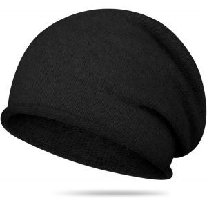 Jexnovashop-Bonnet Unisexe, Bonnet Cachemire Pour Femme Et Homme, Chaud Et Doux Bonnet Hiver, Tricot&eacute; Slouch Beanie, Bonnet Ski Pour Hiver Et Automne - Neuf