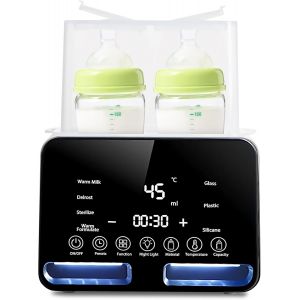 Multifunctional Baby Bottle Warmer,Digital Baby Bottle Warmer,Sterilizer Bottles,Fast Electric Bottle Heater,Intelligent Temperature For Babies And Defrosting,Automatic Shut-Off - Neuf