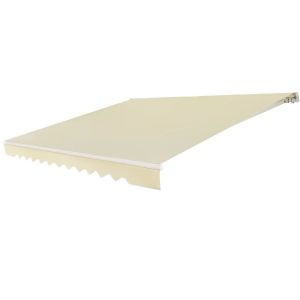 Store Banne R&eacute;tractable 300 X 250 Cm Protection Solaire Angle R&eacute;glable 5-35&deg; Style Moderne En Aluminium Beige Helloshop26 20_0019556 - Neuf