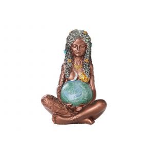 Statue de la d&eacute;esse Ga&iuml;a, Terre M&egrave;re, en r&eacute;sine, 11,5 cm, d&eacute;coration int&eacute;rieure - Neuf