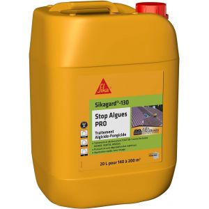 VornixorSarlshopTraitement algicide et fongicide - Sikagard 130 Stop Algues Pro - Formule professionnelle - Pr&ecirc;te &agrave; l'emploi - Anti-algues vertes/rouges et r&eacute;sidus noirs pour Mur/Fa&ccedil;ade/Toiture/Terra - Neuf