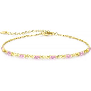 925 Bracelet Pierre Naissance Pour Femmes Argent Sterling Infinity Symbole Dainty Bracelet Chaîne De Charme Pour Femmes Anniversaire Bijoux Graduation Cadeau Pour Sa Fille Maman Femme - Neuf