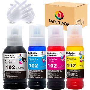 102 Encre Imprimante 102 Recharge Compatibles Avec Epson 102 Ecotank Et-2750 Et-2756 Et-2850 Et-2856 Et-3700 Et-3850 Et-4850 Etc 102 Multipack 4 Couleurs 102 Bouteille D'Encre[ENC944999] - Neuf