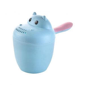 Bleu-Pour bébé eau shampoing tasse portable rinçage lavage cheveux à la maison avec poignée 7*14cm - Neuf