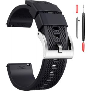Bnhgo-Bracelet De Montre En Toile À Dégagement Rapide - Bracelet De Rechange En Tissu Militaire Pour Homme Et Femme - Choix De 18 Mm, 20 Mm, 22 Mm, 24 Mm - Convient Pour Un Usage Intensif 24mm Vert - Neuf