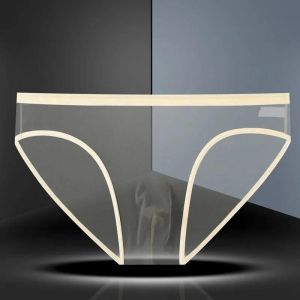 Sous-V&ecirc;tements Transparents Pour Homme,Pantalon Ultra-Fin,Perspective,Taille Moyenne,Slip En Maille,Culotte Grande Taille.1 Pcs Khaki.4xl - Neuf