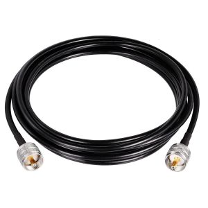 C&acirc;ble Coaxial RG58 CB 3m UHF PL259 M&acirc;le vers M&acirc;le 50 ohms Faible Perte pour Radio HAM et CB, Analyseur d'Antenne, Charge Factice, Compteur SWR(1 Pi&egrave;ce) - Neuf
