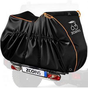 Subzonal-Housse De Transport Pour 2 V&eacute;los &iquest; Pour Porte-V&eacute;los &Agrave; Plateforme Sur Attelage, B&acirc;che 600d Oxford Imperm&eacute;able & Anti-D&eacute;chirure, Protection Compl&egrave;te Contre La Pluie, La Poussi&egrave;re Et Les Uv - Neuf