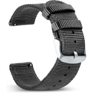Bracelet Montre, En Deux Pi&egrave;ces - Bracelet Nato 20mm, 22mm, 18mm - Bracelets De Montres Pour Homme Et Femmes, Bracelet Nylon 22mm, 20mm, 18mm Confortable Et R&eacute;sistant - Neuf
