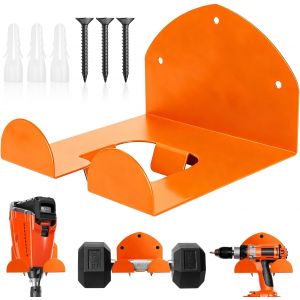 NouvelHorizonstore-Support Mural pour D&eacute;broussailleuses Porte D&eacute;broussailleuse Murale Support Debroussailleuse Mural Orange Crochet Murals pour Coupe Bordure Outils &Eacute;lectriques de Jardin Garages - Neuf
