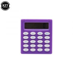 QSJ-Boutique papeterie petite calculatrice carrée personnalisée Mini couleur bonbon école et bureau électronique calculatrice créative-Violet - Neuf