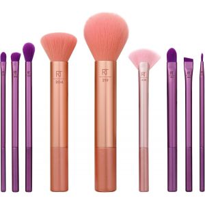 Insta Artist Brush Kit, Face, Cheek & Eye Brush Set, Makeup Brush Kit, For Foundation, Blush, Bronzer, Concealer, & Eyeshadow, Professional Quality Makeup Tools, 9 Piece Set - Neuf