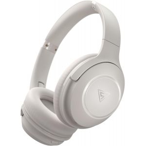 Casque Bluetooth sans Fil avec 3 Modes EQ Bluetooth 5.3, Casque Bluetooth 70H Durée Lecture, Cache-Oreilles protéines Souples, Casque sans Fil stéréo HiFi pour Voyage/Travail/Vie (Gris Clair) - Neuf