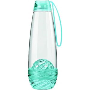 Gourde Transparente Et Bleue Avec Infuseur 750 Ml ¿ Idéal À Emporter Avec Soi Et Pour Préparer Le Thé Et Les Tisanes ¿ Infuseur Amovible Pratique Facile À Nettoyer Et Pour Arômes Toujours Frais - Neuf