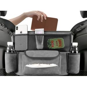 Organisateur De Si&egrave;ge Auto, Sac De Rangement Gris - Neuf
