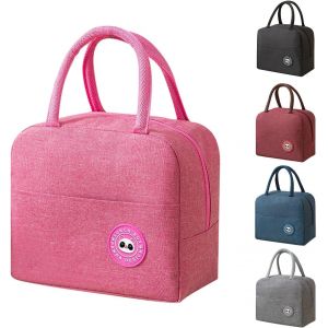 MEVRONISSHOP-Sac Isotherme Repas, 5.6L Mini Glaciere, Glaciere Souple Isotherme en Feuille d'Aluminium, Petit Sac Lunch Box pour Femmes, Hommes, Enfants, &Eacute;cole e Bureau (Rose) - Neuf
