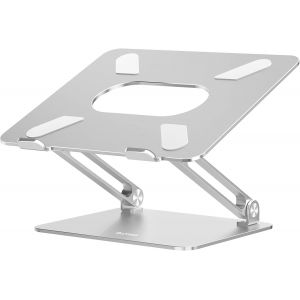 CHECARZHN--NO1-Support Pour Ordinateur Portable, Support De Refroidissement À Sable Multi-Angle, Compatible Avec Macbook Pro/Air Et Ordinateurs Portables (10-17 Pouces)(Argenté) - Neuf
