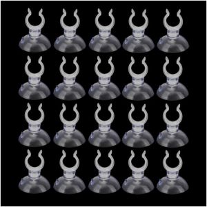 Lot De 25 Ventouses D'aquarium-Support De Tuyau Chauffant-Support Pour Tuyau D'air Airline-Pompe-Accessoires D'aquarium.[P19] - Neuf