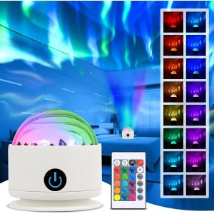 Projecteur Ciel Etoile Galaxie, Veilleuse Projecteur, Projecteur Led De Ciel Étoilé Avec Télécommande & 16 Effets Lumineux, Lampe Projecteur Rgb À Intensité Variable Veilleuse - Neuf
