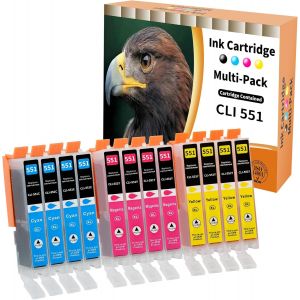 551Xl Cartouches D'Encre Compatibles Canon Cli-551 551Xl Pour Pixma Ip-7200 Ip-7250 Mx-925 Ip-8750 Ix-6850 Mg-5450 Mg-5550 Mg-5650 Mg-5655 Mg-6350 Mg-6350 Mg-6350 Mg-6350 Mg-6650 - Neuf