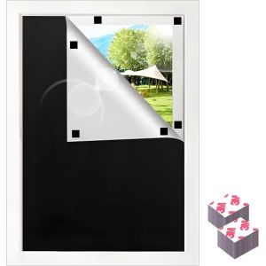 Kalanka-Store Occultant Sans Percage, 100x150cm Stores Int&eacute;rieurs Magn&eacute;tiques Portable, D&eacute;coupabletissu Occultant Isolation Thermique Pour Ombrager Les Fen&ecirc;tres Int&eacute;rieures Et Les Puits De Lumi&egrave;re - Neuf