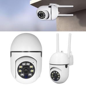 CHECARZHN--NO1-Caméra De Sécurité Extérieure, Caméra De Sécurité À Ampoule Usb Caméra De Sécurité À Ampoule 2Mp 1920X1080 Wifi Hd Vision Nocturne Caméra De Surveillance Extérieure Murale - Neuf