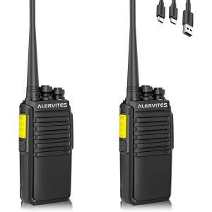 V1D Talkie Walkie Rechargeable,Portable Avec Fonction De Clonage Sans Fil Et Silencieux Num&eacute;rique,Pour Restaurant,S&eacute;curit&eacute;,Noir - Neuf