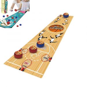 Jeu de bowling curling de table pour enfants et famille - Jeu de plateau portable avec rouleaux et quilles - Neuf