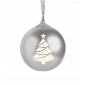 Enceinte Bluetooth Format boule de No&euml;l Silver - Neuf