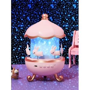 Un Incendie Ciel Étoilé Projecteur De Lumière De Nuit Pour Bébé, Musical Lumineux, Lumière De Nuit 8 Musique Les Enfants De La Nuit La Lumière De Rotation De La Lampe - Neuf