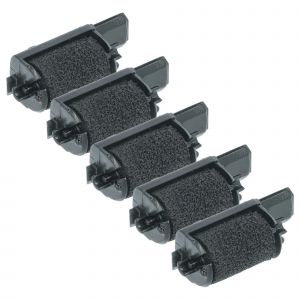 vhbw 5x Rouleaux d'encre noir compatible avec Olympia CM 75, 70 calculatrice imprimante, caisse enregistreuse - Neuf