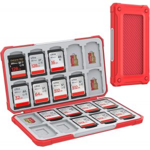 KALANKA-Rangement Carte Mémoire pour Cartes SD/TF, Étui de Stockage Portable pour Carte SD Compatible avec 20 SDXC SDHC et 20 TF Emplacements pour Cartes - Neuf