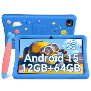 Tablette Tactile TABWEE K10 10.1" FHD,RAM 12Go ROM 64Go-SD 2To, Caméras AI 5MP + 2MP, Android 15, 5000 mAh, WiFi 6 - Bleu - Neuf