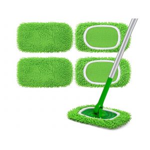 Lingettes r&eacute;utilisables pour balai Swiffer - Lot de 4 - Neuf