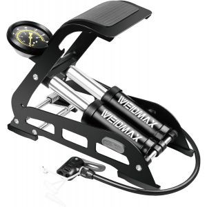 Subzonal-Pompe &Agrave; P&eacute;dale &Agrave; Double Barillet Cylindre , Pompe &Agrave; Pied De V&eacute;lo, Portable, Pompe &Agrave; Air De Sol De V&eacute;lo, Avec Manom&egrave;tre Et T&ecirc;te De Valve Intelligente - Neuf