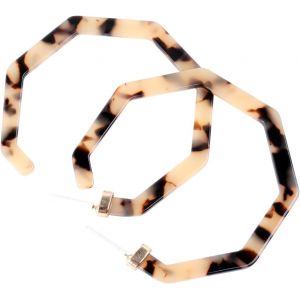 Kal-1 Paire Boucles D'oreilles Polygonales Bijoux Fille Cerceau De Tortue Boucles D'oreilles Boucles D'oreilles Pour Femmes Pendantes Boucle D'oreille Léopard Acrylique - Neuf