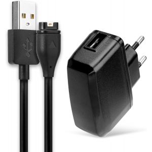 Senior-Chargeur Pour Montre Connectée + Câble Usb System Connector Compatible Avec - Adaptateur Secteur 1a Câble Charge Rapide Smartwatch 1m Gps Sport Fitness[L582] - Neuf