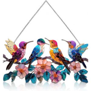 Mevronisshop-D&eacute;coration Murale De Jardin Ext&eacute;rieur&iquest;Cl&ocirc;ture De Jardin En Acrylique Avec Oiseaux D&eacute;coratifs Ext&eacute;rieurs, Un Ajout Color&eacute; &Agrave; Votre Espace Ext&eacute;rieur&iquest;Chambre &Agrave; Coucher, Salon Ou Accrocher Su - Neuf