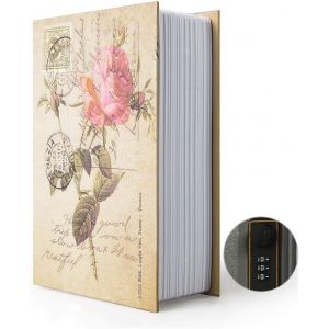 Coffre-Fort De Rangement Secret En Forme De Livre Avec Serrure À Combinaison Et Clé Dissimulée, Multicolore - Neuf